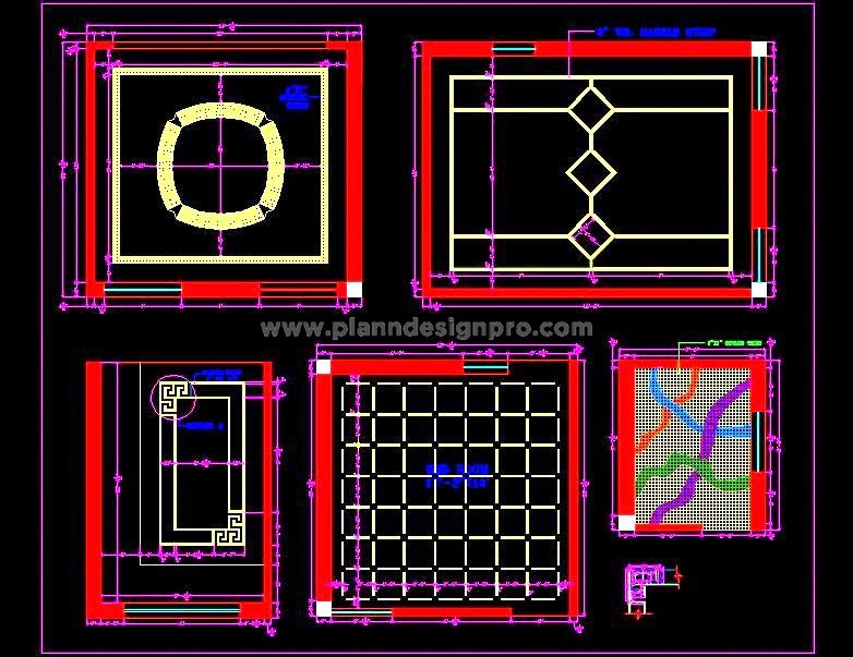 Stylish Flooring Patterns DWG- CAD Block for Interiors